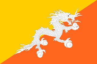 image of Kingdom of Bhutan flag