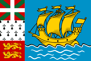 image of Saint Pierre and Miquelon flag